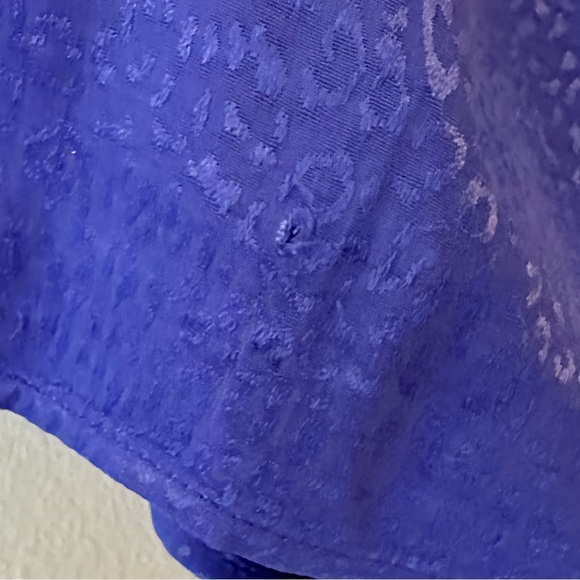 Stunning Royal Blue Animal Print Fancied Frock - Picture 11 of 14